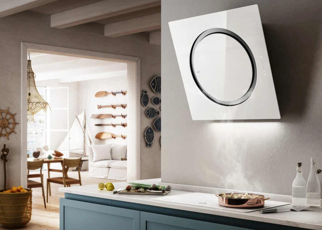 Witte wanddampkap Elica OM AIR WH/F/75 – Modern design