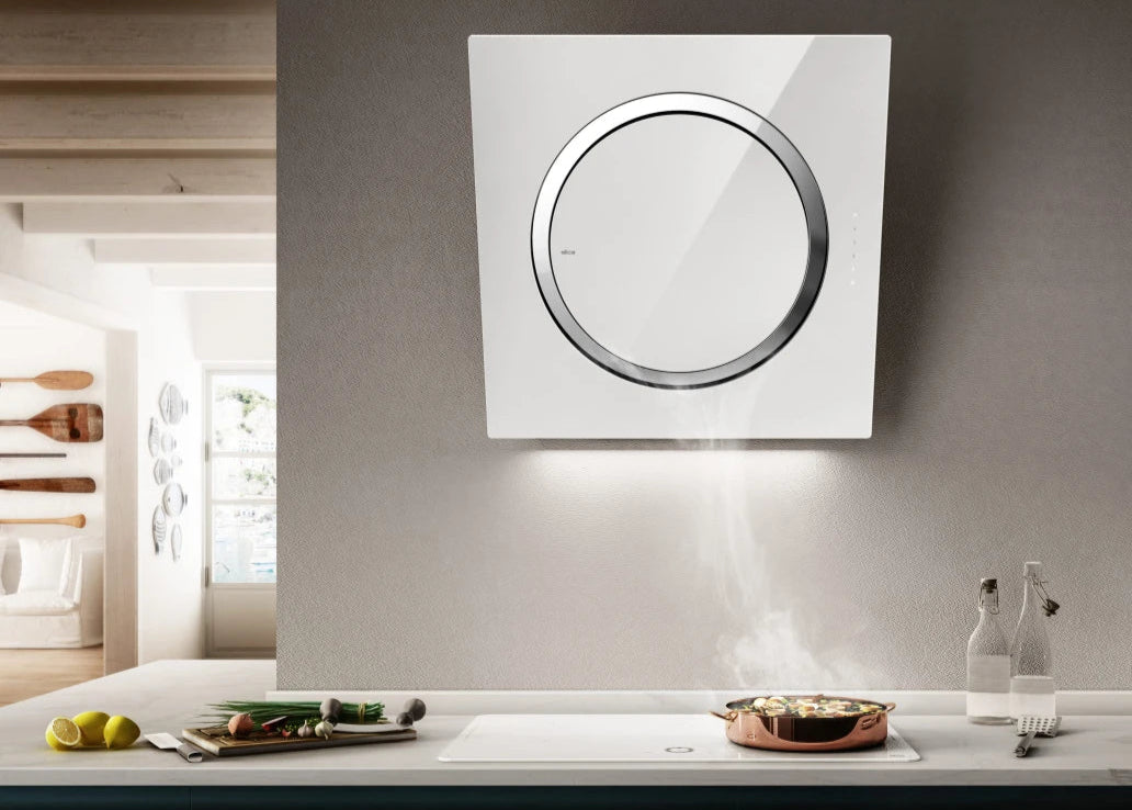 Witte wanddampkap Elica OM AIR WH/F/75 – Modern design