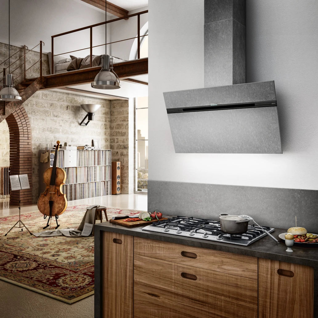 Dampkap Elica STRIPE URBAN CAST IRON/A/90 – Wanddampkap 90 cm met Stoer Gietijzer Design