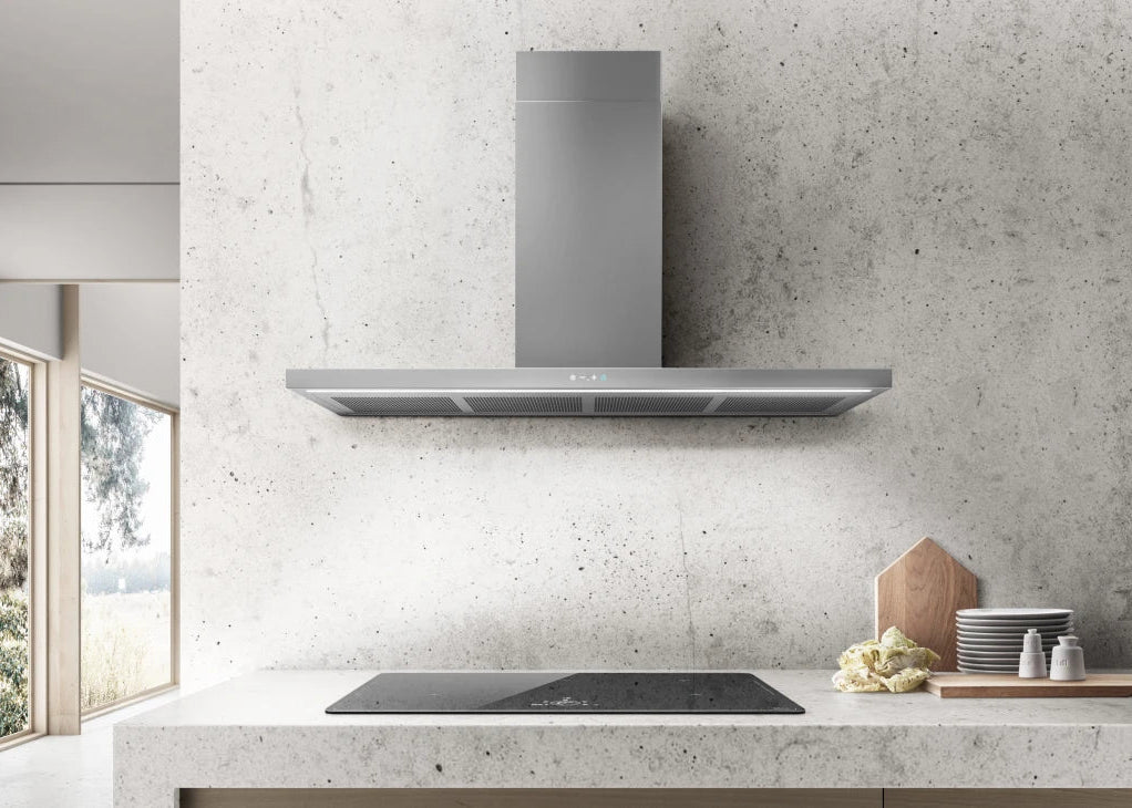 Elica THIN IX/A/120 – Moderne Roestvrijstalen Wanddampkap 120 cm