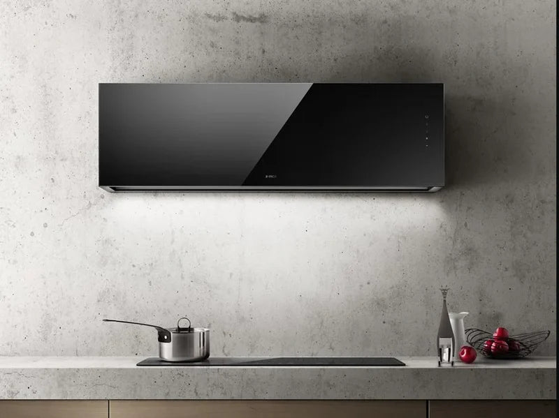 Elica RULES BL/F/120 – Design Dampkap in Zwart Gehard Glas 120cm