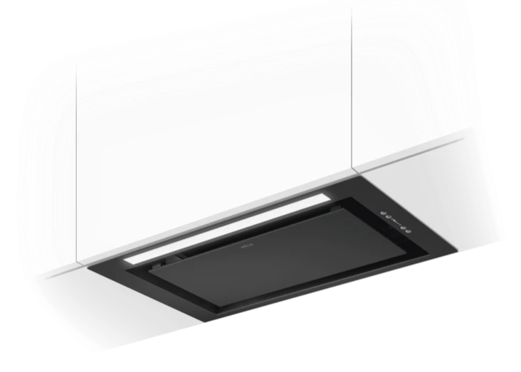 LANE BL MAT/A/72 Inbouwdampkap Elica | Zwart Matte Afzuigkap voor Hangkastmontage