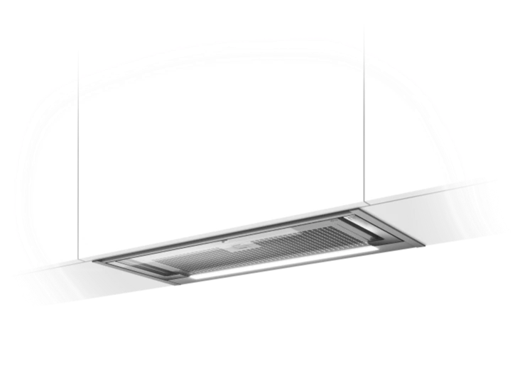 GLASS OUT IX/A/90 Uittrekbare Inbouwdampkap Elica | Glas en Roestvrij Staal Design - 90CM