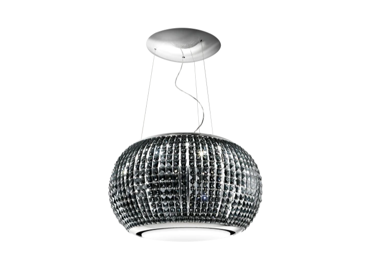 INTERSTELLAR BL/F/65 – Luxe Eilanddampkap met Zwart Glas