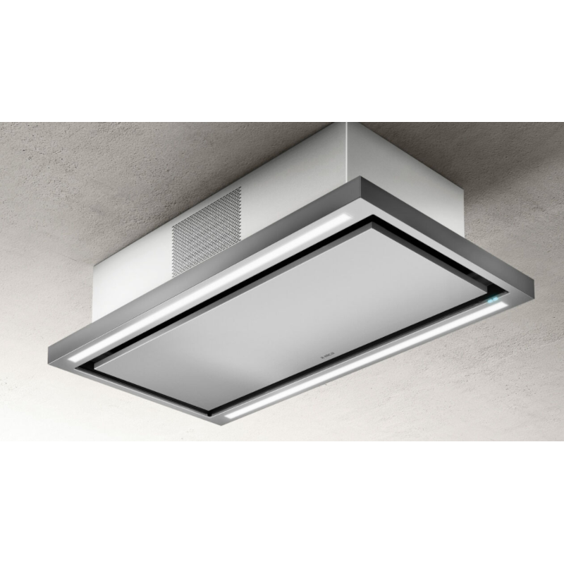 CLOUD SEVEN IX/F/90 plafondafzuigkap met efficiënte ledverlichting en randafzuiging