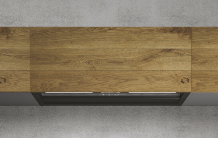 Design dampkap RULES NAKED/F/60 met gepatenteerd condensopvangsysteem, 60 cm breed