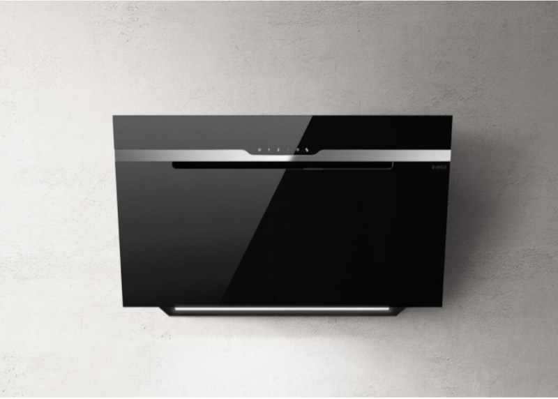Elica MAJESTIC BL/A/90 plafonddampkap in zwart met LED-verlichting, 90 cm breed