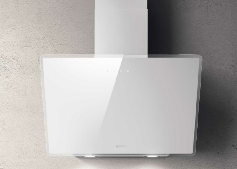 Elica SHIRE WH/A/60 witte wanddampkap van 60 cm breed, modern en energiezuinig