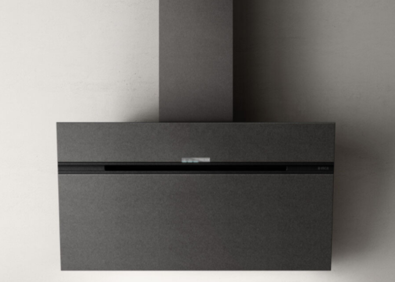 Elica STRIPE URBAN CAST IRON/A/90 wanddampkap met gietijzer effect, 90 cm breed, krachtige afzuiging