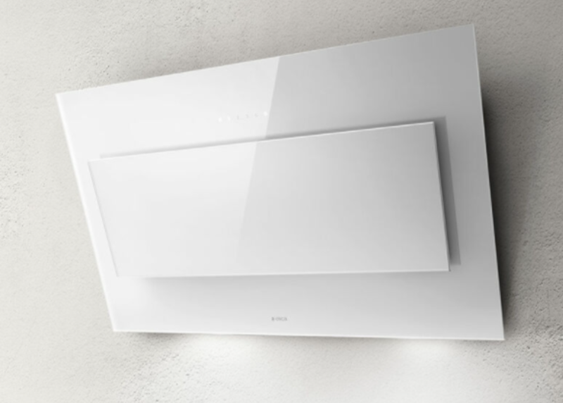 Elica VERTIGO WH/F/90 plafonddampkap in wit met LED-verlichting, 90 cm breed