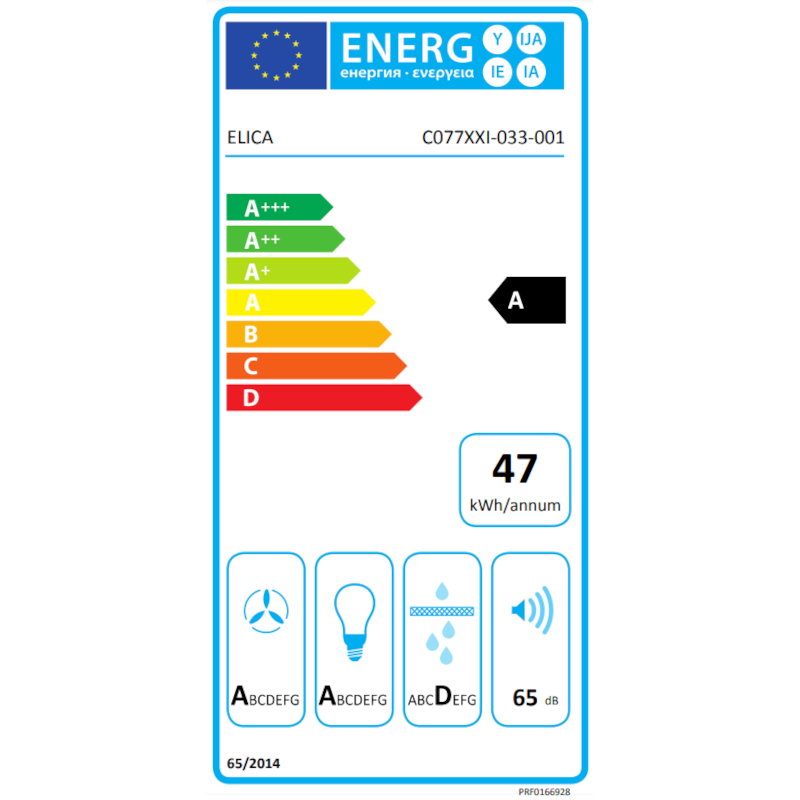 Wanddampkap Elica SHEEN-S WH/A/60 van 60 cm, wit design, energiezuinig