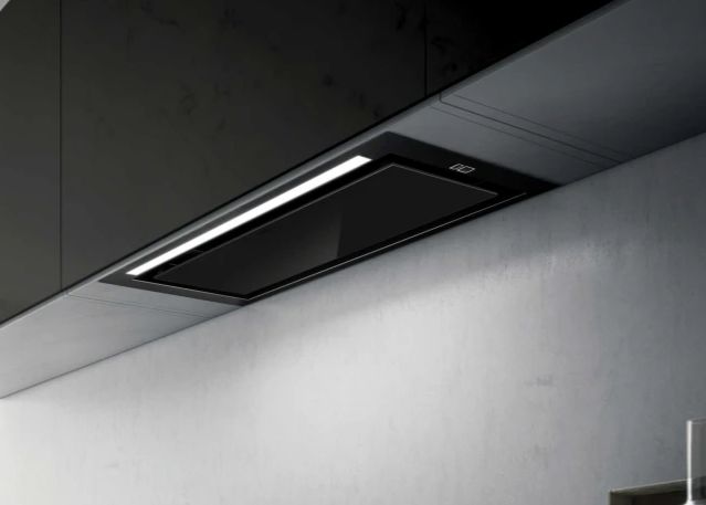 HIDDEN 2.0 @ BLGL/A/52 inbouwdampkap van Elica in mat zwart met LED-verlichting