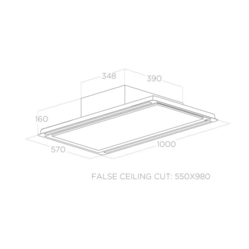 HILIGHT-X H16 BL MAT/A/100 – Plafondunit met smart bediening en duurzame geurfilters