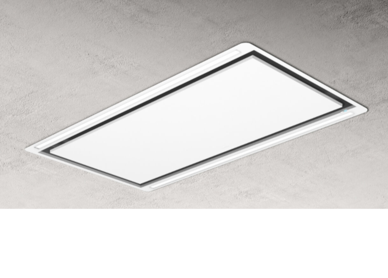 HILIGHT-X H16 WH/A/102 – Minimalistische plafondafzuigkap in mat wit met instelbare ledverlichting