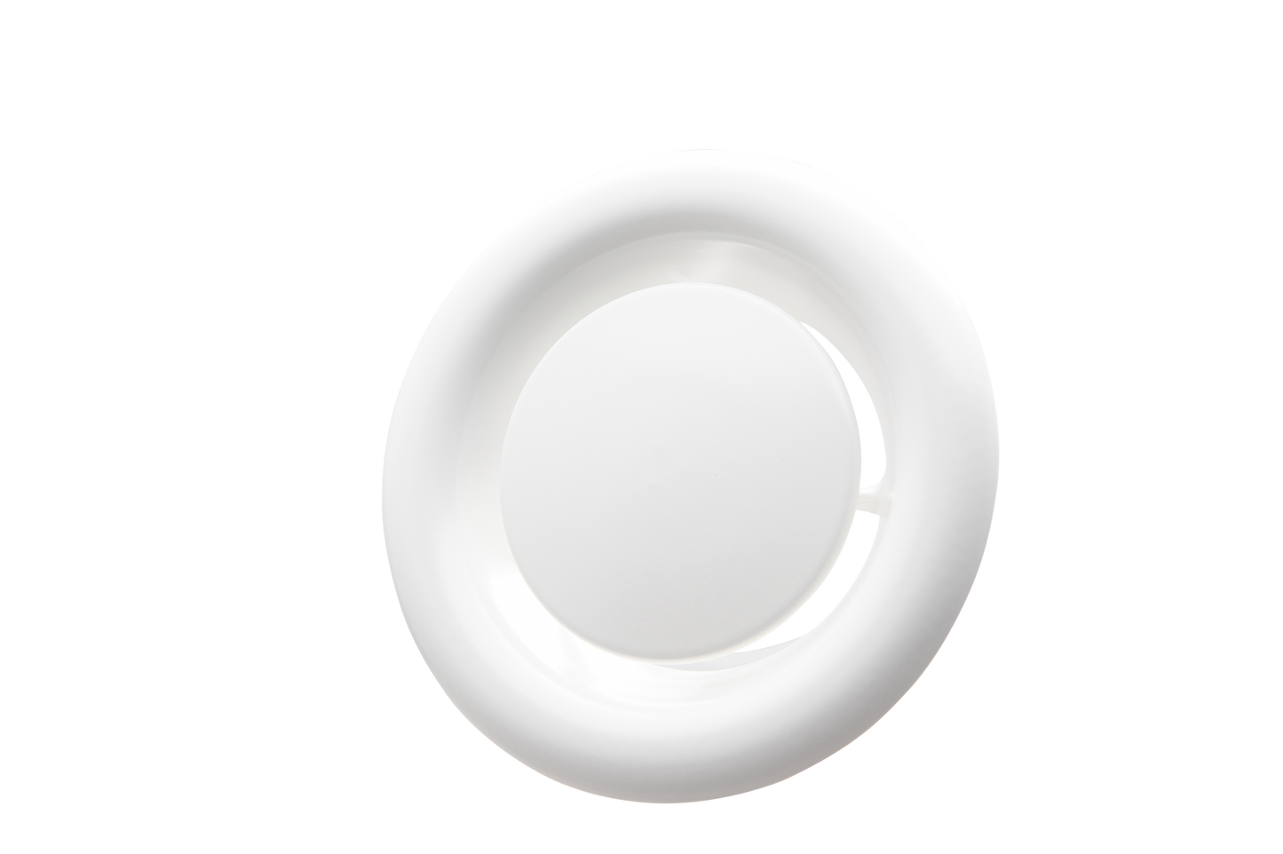 Rond afvoerventiel met clips - Wit - 150 Ø