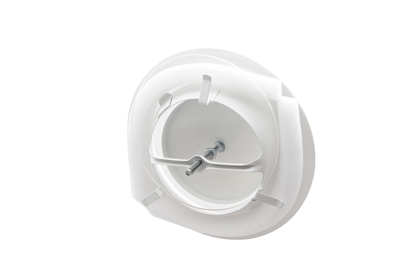 Rond afvoerventiel met clips - Wit - 150 Ø