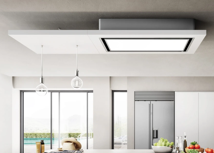 LULLABY @ WH WOOD/A/120 – Witte houten afzuigkap met ledverlichting en Wi-Fi-bediening