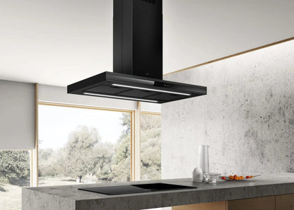 ADELE IS BL MAT/A/90X60 | Zwarte Afzuigkap met Bluetooth en Modern Design