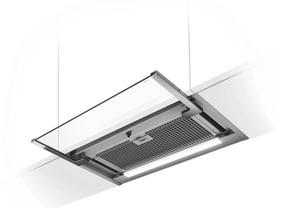 GLASS OUT IX/A/60 Uittrekbare Inbouwdampkap Elica | Glas en Roestvrij Staal Design - 60CM