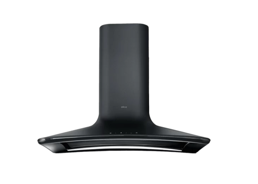 Elica SWEET MOON BLACK/F/85 –  bijzondere wandafzuigkap met Gietijzer Effect