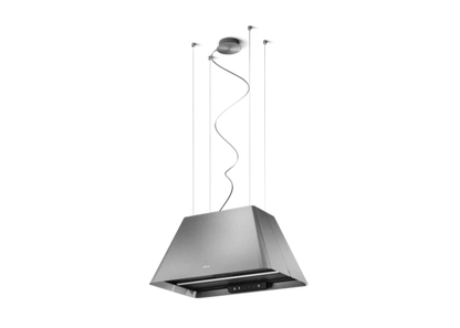 IKONA LIGHT IX/F/60 – Innovatieve Piramidevormige Afzuigkap Roestvrij staal