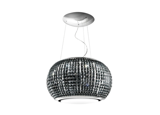 INTERSTELLAR BL/F/65 – Luxe Eilanddampkap met Zwart Glas