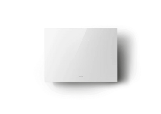 Elica PLAT WH/F/55 – Strakke 55 cm Wandafzuigkap in Wit Glas met Slimme Technologie