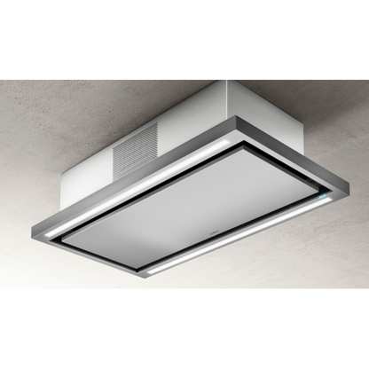 CLOUD SEVEN IX/F/90 plafondafzuigkap met efficiënte ledverlichting en randafzuiging