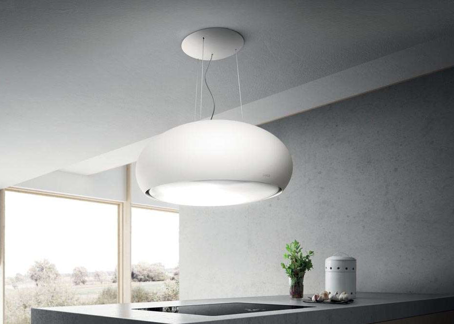 Elica SEASHELL WH MAT/F/80 – Stijlvolle Mat Witte Dampkap-Lamp