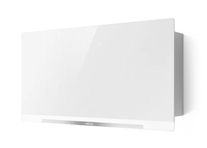 Elica APLOMB WH/A/60 witte wanddampkap, 60 cm breed, met LED-verlichting.