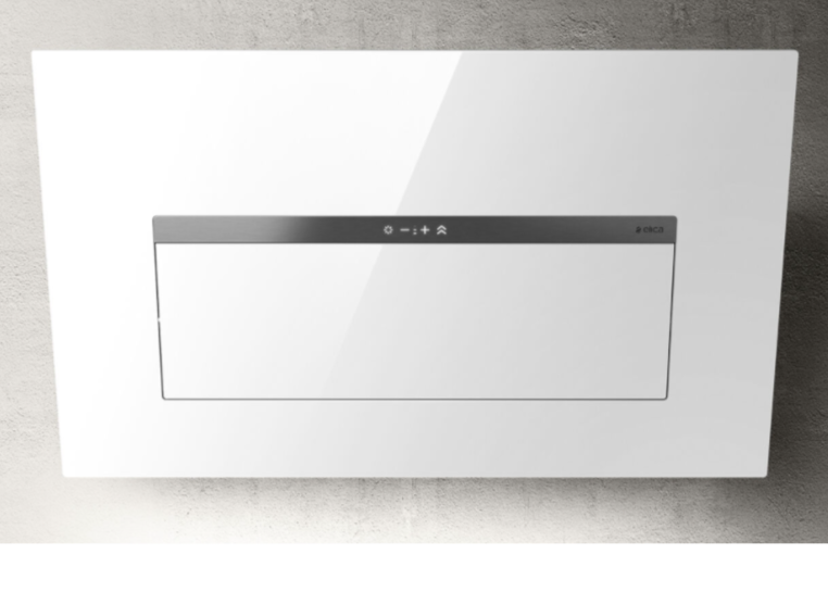 Elica BLOOM-S WH/A/85 witte hangende dampkap voor kookeilanden, 85 cm breed.