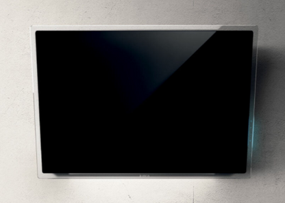 Elica ELLE BL/F/80 plafonddampkap in zwart met LED-verlichting, 80 cm breed.