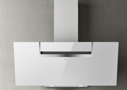 Elica SHEEN-S WH/A/90 wanddampkap van 90 cm breed in wit, krachtige afzuiging