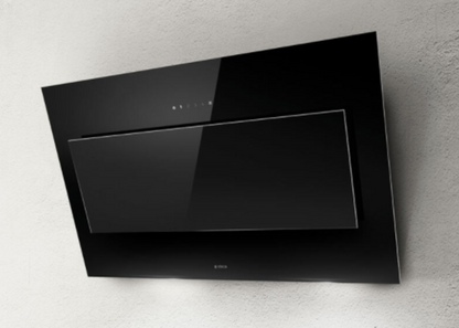 Elica VERTIGO BL/F/120 plafonddampkap in zwart met LED-verlichting, 120 cm breed