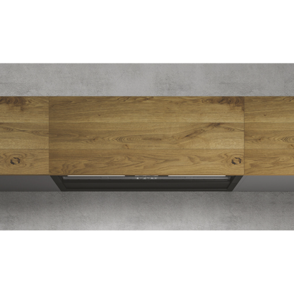 Design dampkap RULES NAKED/F/120 met gepatenteerd condensopvangsysteem, 120 cm breed