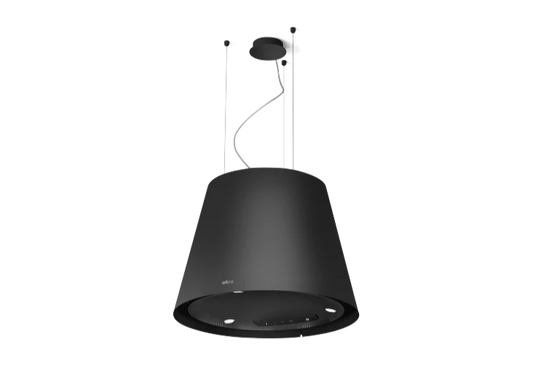 EASY UX BL MAT/F/50 hangende afzuigkap met zwarte soft-touch afwerking en LED verlichting