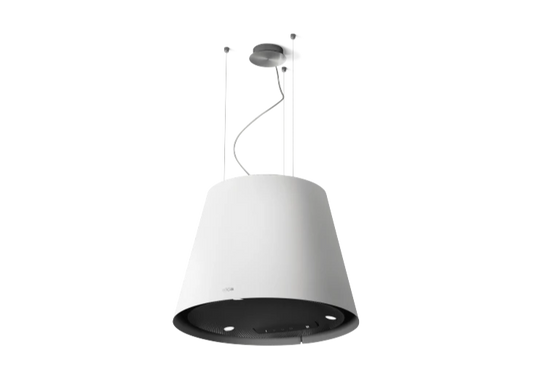 EASY UX WH/F/50 hangende afzuigkap in witte afwerking met klassiek design en LED verlichting