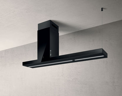 Elica HAIKU ISLAND BL/A/180 – Zwarte Design Eilanddampkap