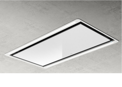 HILIGHT GLASS H30 WH/A/100 – Witte glazen afzuigkap met instelbare ledverlichting en krachtige afzuiging
