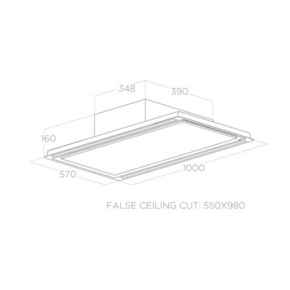 HILIGHT-X H16 IX/A/100 – Plafondunit met instelbare ledverlichting en krachtig afzuigsysteem