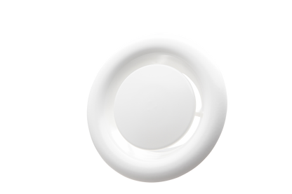 Rond afvoerventiel met clips - Wit - 150 Ø