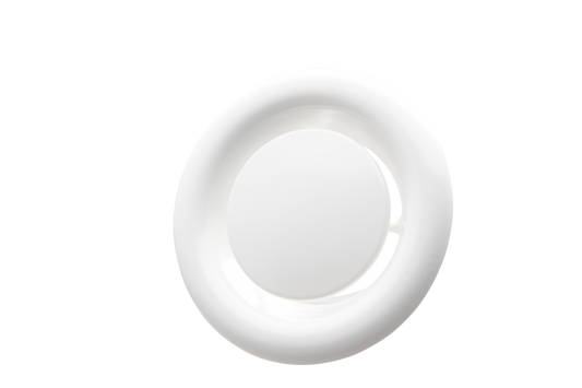 Rond afvoerventiel met clips - Wit - 150 Ø