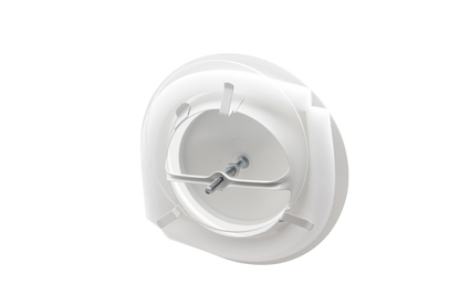 Rond afvoerventiel met clips - Wit - 150 Ø