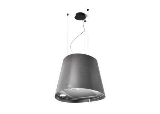 JUNO URBAN CAST IRON/F/50 ronde hangdampkap met gietijzer effect, ideaal voor industriële keukens