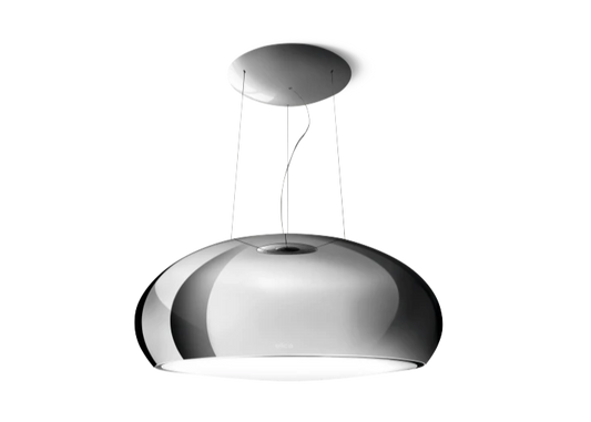 SEASHELL IX/F/80 in hoogglans roestvrij staal, elegant en krachtig boven de kookplaat